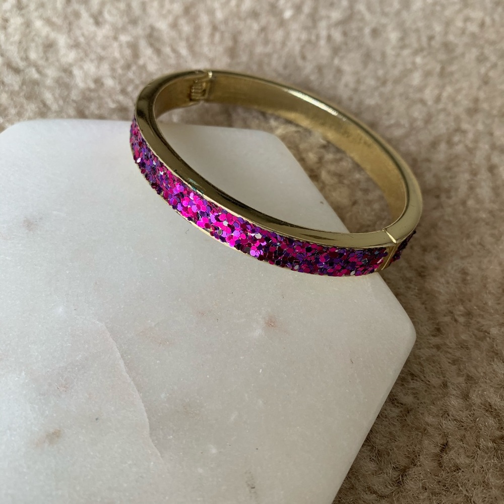 Pink Glitter Bangle